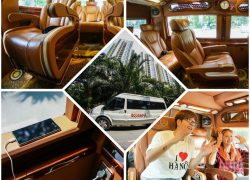 Xe limousine đi Sapa - Nội thất tổng thể và chi tiết của xe Ecosapa Limousine sang trọng và tiện nghi